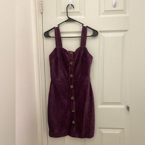 Burgundy Cordoroy Dress